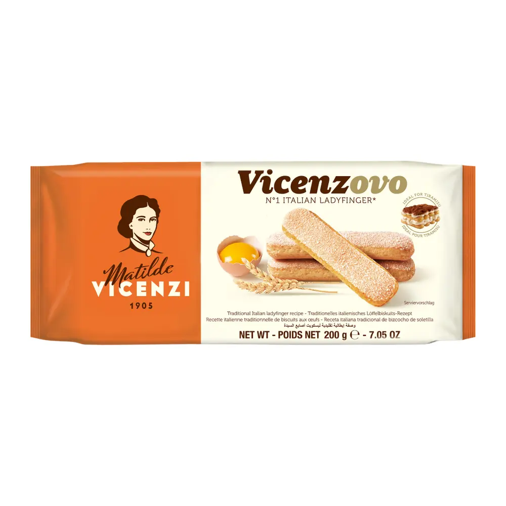 Bánh Ladyfinger, Vicenzovo, No. 1 Italian Ladyfinger, 7.05 oz (200g) - MATILDE VICENZI